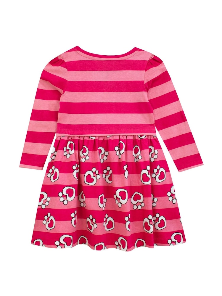 Character Pink Gabbys Dollhouse 100% Cotton Stripe Dress - Image 2 of 8