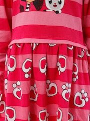 Character Pink Gabbys Dollhouse 100% Cotton Stripe Dress - Image 7 of 8