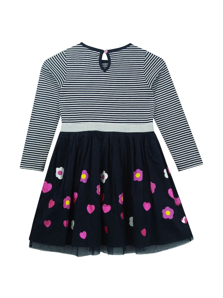Character Blue 100% Cotton Paw Patrol Navy And Pink Party Dress - Image 2 of 10