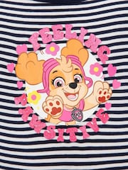 Character Blue 100% Cotton Paw Patrol Navy And Pink Party Dress - Image 4 of 10