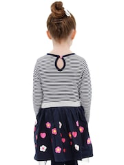 Character Blue 100% Cotton Paw Patrol Navy And Pink Party Dress - Image 7 of 10