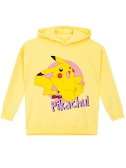 Character Girls Pokemon Pikachu Imprimé 100Sweat-shirt % coton à capuche - Image 3 de 4