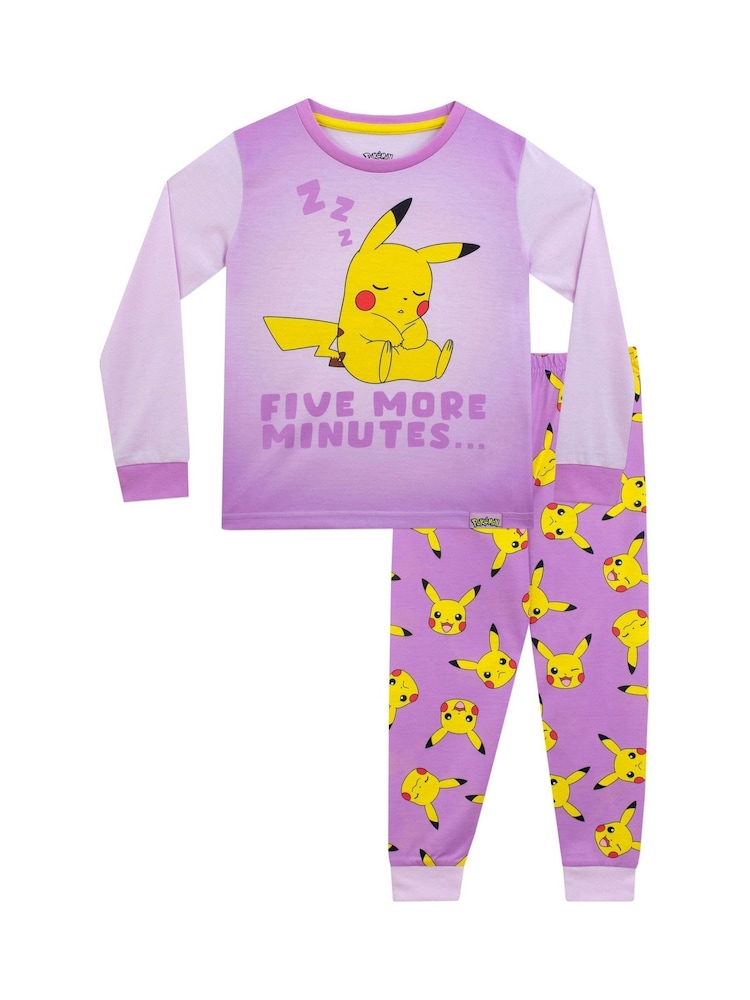 Пижама с принтом персонажа девочки Pokemon Pikachu - Image 1 of 7 Пижама с принтом персонажа девочки Pokemon Pikachu - Image 1 of 7
