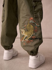 Superdry Khaki Green Cargo Trousers - Image 3 of 9