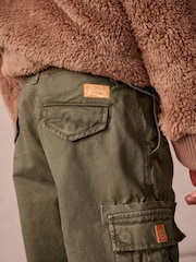 Superdry Khaki Green Cargo Trousers - Image 4 of 9