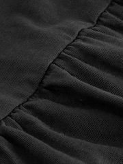 Black 100% Cotton Short Sleeve Empire T-Shirt (3mths-7yrs) - Image 6 of 6