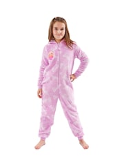 Character Pink Barbie All Over Print Fleece All-In-One Pyjamas - Image 7 of 10