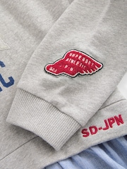 Superdry Grey Athletic Sweat Dress - Image 8 of 9