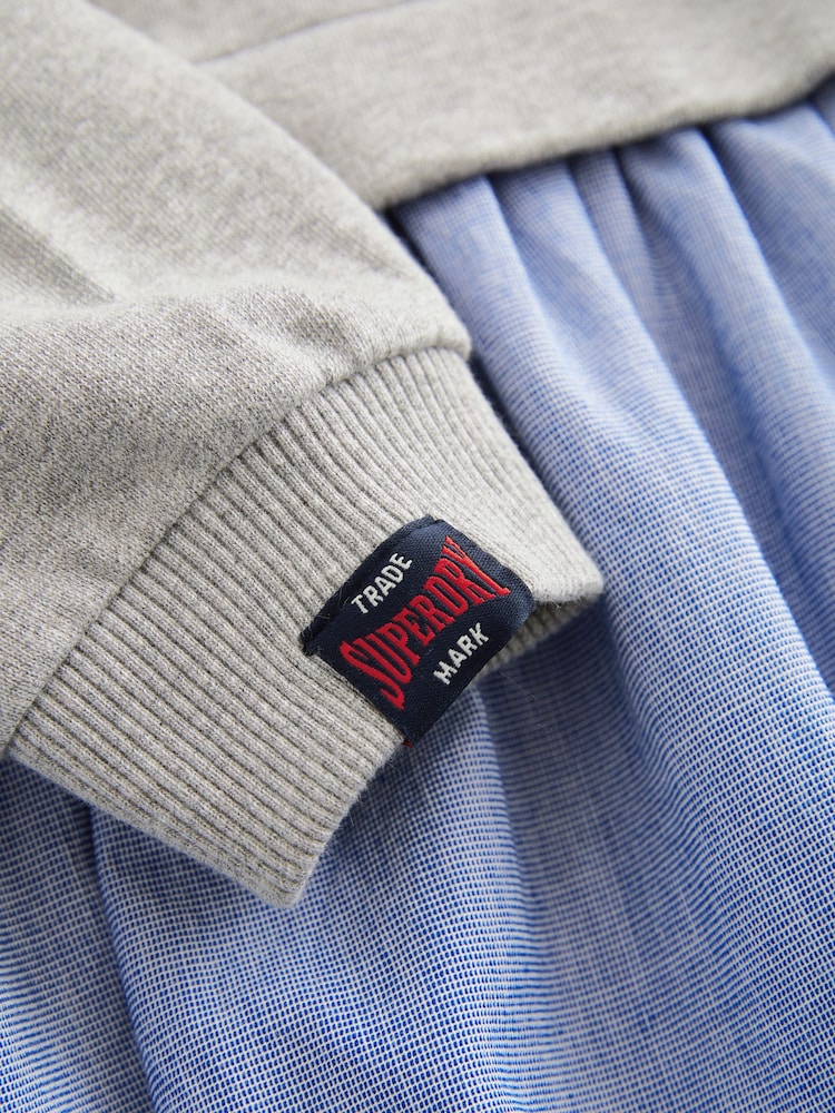 Superdry Grey Athletic Sweat Dress - Image 9 of 9