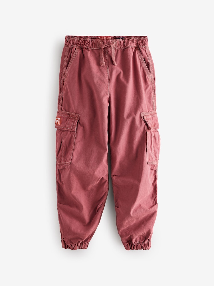 Superdry Rose Pink Cargo Trousers - Image 7 of 11