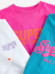 وردي - حزمة من 3 تيشرتات من Superdry - صورة 6 من 8