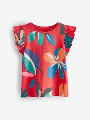 Red Tropical Toucan Scallop Vest (3mths-7yrs) - Image 4 of 6