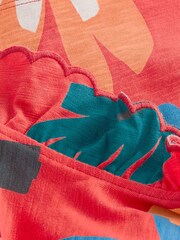 Red Tropical Toucan Scallop Vest (3mths-7yrs) - Image 6 of 6