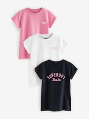 متعدد الألوان - حزمة من 3 تيشرتات من Superdry - صورة 1 من 9