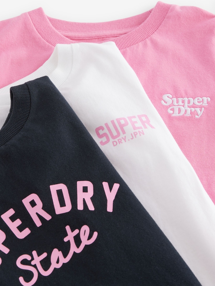 Superdry Multi T-Shirt 3 Pack - Image 6 of 9