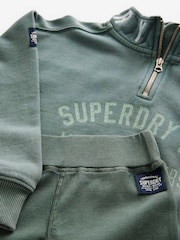 Superdry Green Zip Through and Leggings Set - Image 8 of 9