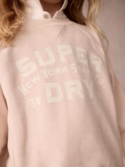 Superdry Pink Workwear Printed Sweater Set - Image 5 of 8