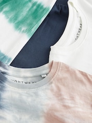 Blue/Neutral Tie Dye 100% Cotton Short Pyjamas 2 Pack (6-16yrs) - Image 7 of 8
