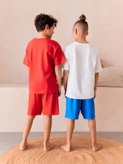 Red/White Gamer and Football Short Pyjamas 2 Pack (3-16yrs) - Image 3 of 8