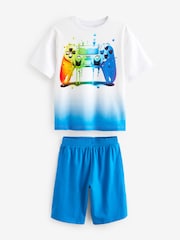 Red/White Gamer and Football Short Pyjamas 2 Pack (3-16yrs) - Image 6 of 8