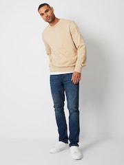 Threadbare Dark Blue Slim Fit Jeans With Stretch - Image 3 of 4