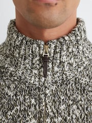 Reiss Sebastian Cotton and Wool Speckled Knit Jumper - 7的图像4｝