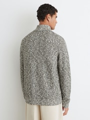 Reiss Sebastian Cotton and Wool Speckled Knit Jumper - 7的图像6｝