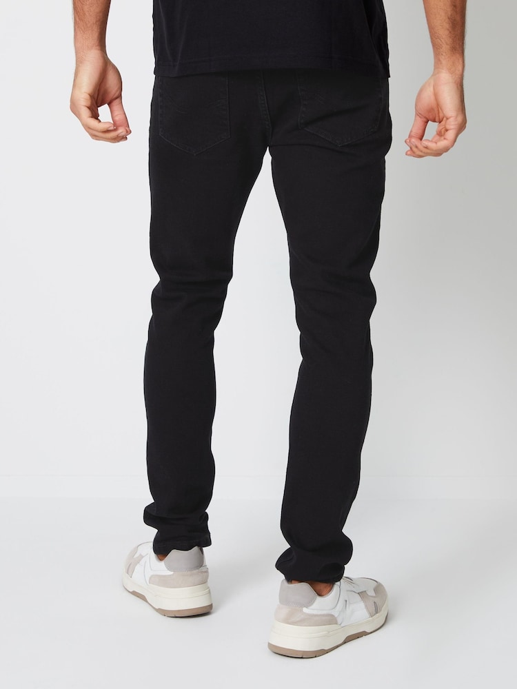 Threadbare Black Skinny Fit Jeans With Stretch - Image 2 of 4 Threadbare Black Skinny Fit Jeans With Stretch - Image 2 of 4