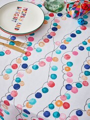 Multi Christmas Lights Wipe Clean Tablecloth - Image 3 of 6