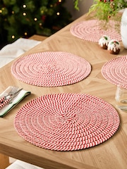 Komplet 4 božičnih placematov Candy Cane - Slika 1 iz 3