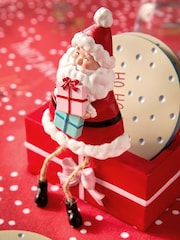 Set of 4 Red Fun Christmas Santa Coasters - Image 2 of 4