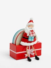 Set of 4 Red Fun Christmas Santa Coasters - Image 4 of 4