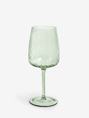 Set of 4 Green Anais Wine Glasses - Image 5 of 5