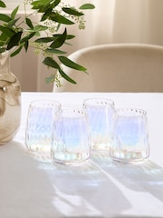 Set of 4 Iridescent Alessia Tumbler Glasses - Image 2 of 4