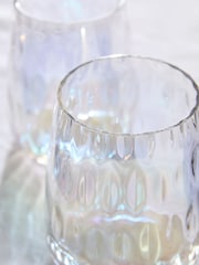 Set of 4 Iridescent Alessia Tumbler Glasses - Image 3 of 4