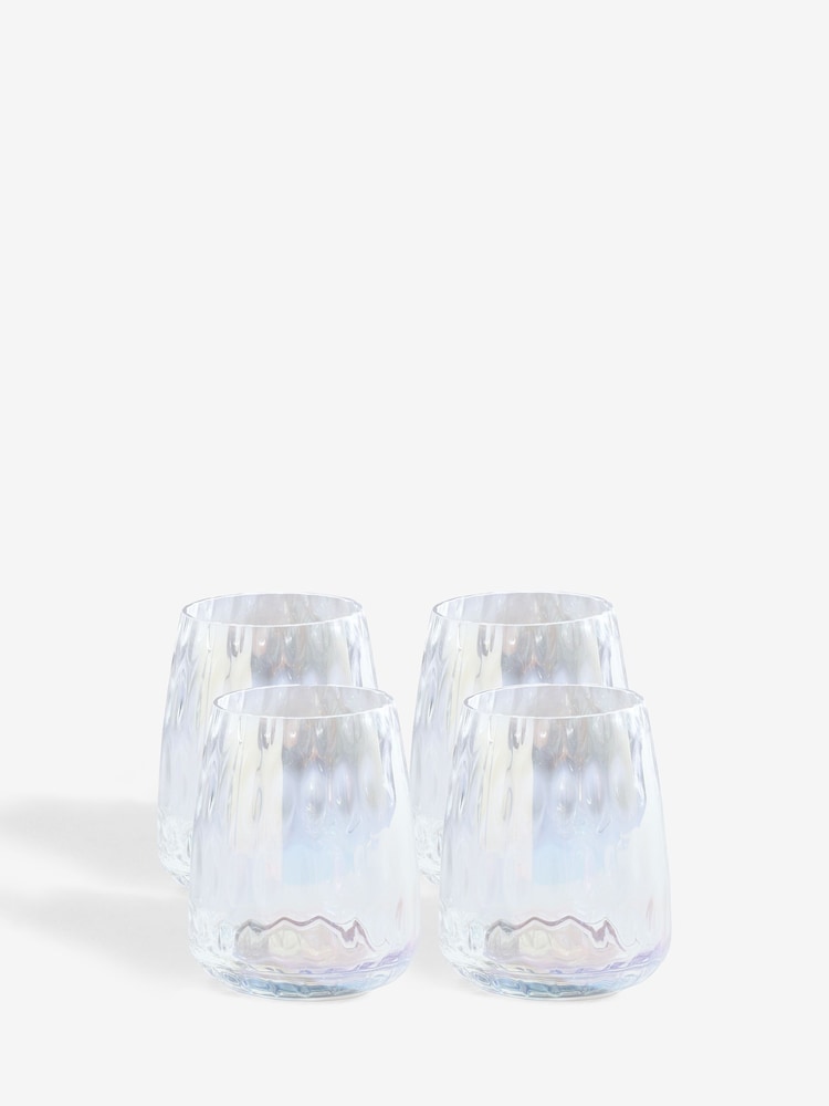 Set of 4 Iridescent Alessia Tumbler Glasses - Image 4 of 4