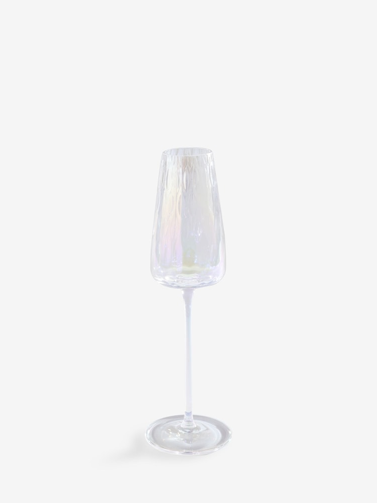 Set of 4 Iridescent Alessia Champagne Flutes - Image 4 of 4