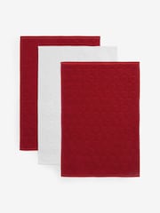 Set of 3 Red Heart Terry Tea 100% Cotton Towels - Image 4 of 4