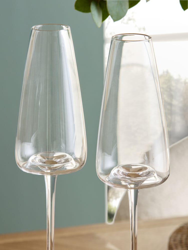 Set of 4 Tapered Champagne Flutes - Imagen 2 de 4 Set of 4 Tapered Champagne Flutes - Imagen 2 de 4