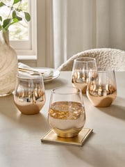 Set of 4 Gold Astrid Tumbler Glasses - Image 1 of 5