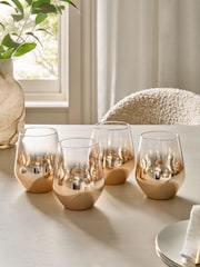 Set of 4 Gold Astrid Tumbler Glasses - Image 2 of 5