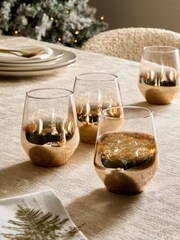 Set of 4 Gold Astrid Tumbler Glasses - Image 3 of 5