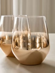 Set of 4 Gold Astrid Tumbler Glasses - Image 4 of 5