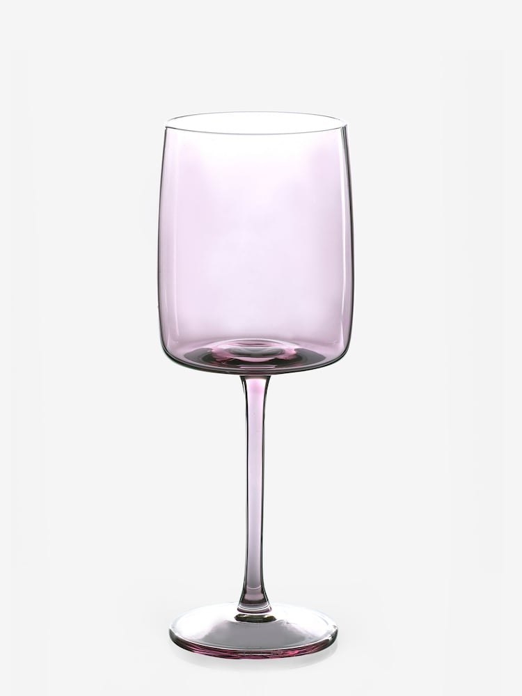 Set of 4 Purple Angular Wine Glasses - Image 3 of 3