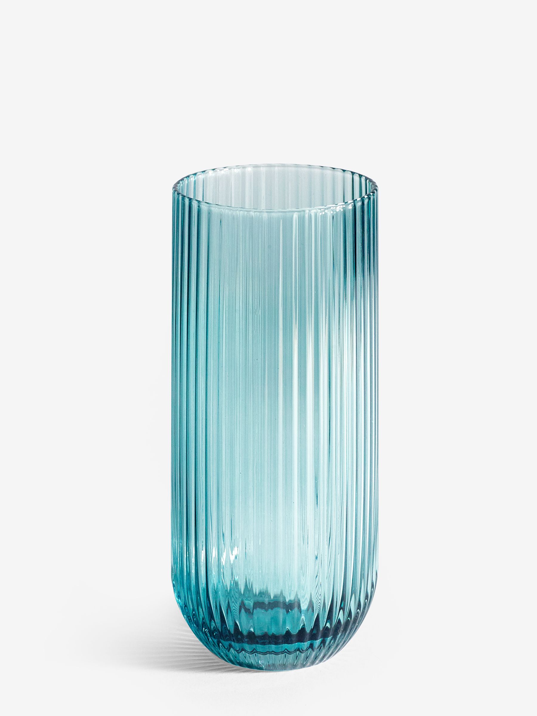 Buy Set of 4 Teal Blue Hollis Tumbler Glasses from Next Luxembourg