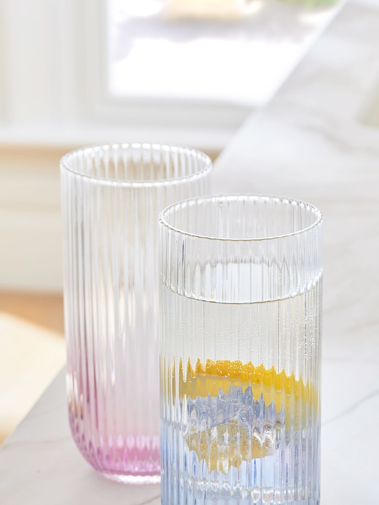 Set of 4 Multi Hollis Tumbler Glasses - Image 3 of 3