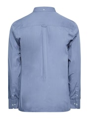 BadRhino Big & Tall Blue 100% Cotton Poplin Long Sleeve Shirt - Image 3 of 3