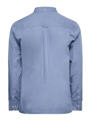 BadRhino Big & Tall Blue 100% Cotton Poplin Long Sleeve Shirt - Image 4 of 4