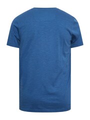 BadRhino Big & Tall Dark Blue 100% Cotton Crew Neck Slub T-Shirt - Image 2 of 2