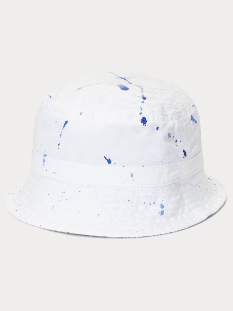 Polo Ralph Lauren PaintSplatter Polo Bear White Bucket Hat - Image 2 of 3